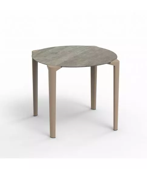 Tablero Hpl Ø90 Roble Ceniza Pie Corner 1x