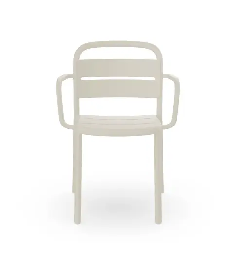 Silla Como Con Brazos Marfil 4x