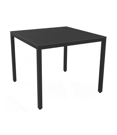 Mesa Barcino 70x70 Compact Negra/Negro P.18