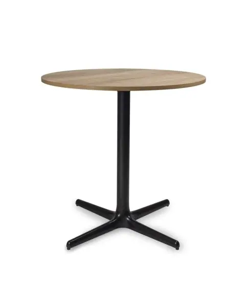 Mesa Toledo Wood Ø80 Roble Pie Negro 1x