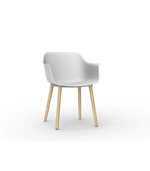 Sillon Shape Wood Blanco 2x