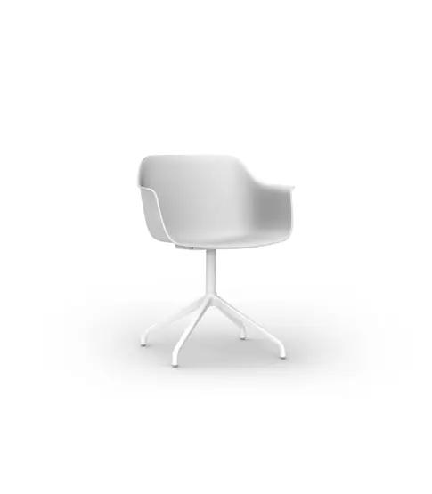 Sillon Shape Pata Araña Alu Giratoria Blanco 2x