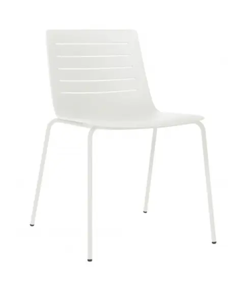 Silla Skin Blanca Estructura Blanca 4x