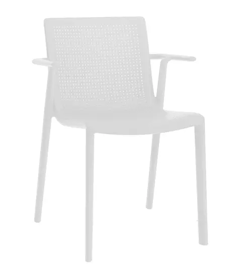 Silla Con Brazos Beekat Blanca P.23