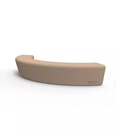 Hoop-02 Banco Semicircular Color Naranja 2730x1000x400 Mm