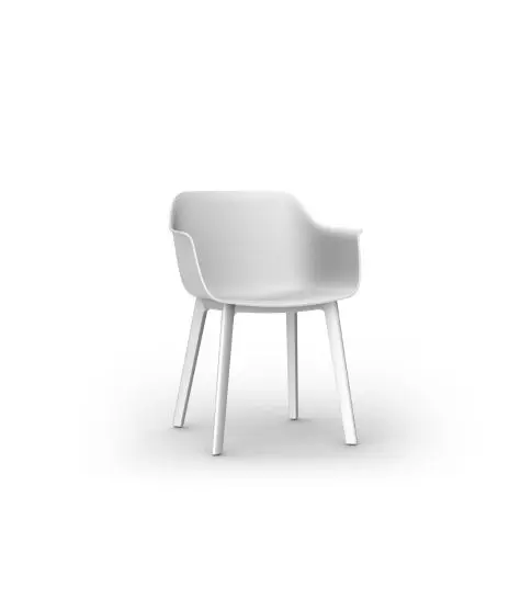 Sillon Shape Blanco Patas Click Blancas 2x