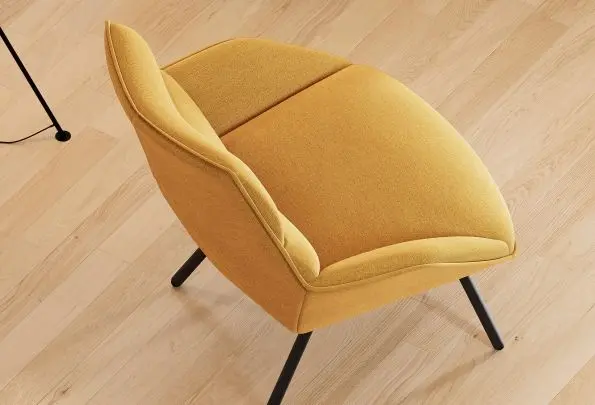 Sillón Anou 4 Patas Tapizada Integral