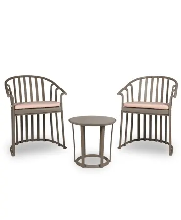 Set Raff Chocolate (2 Sillones Con Cojín + 1 Mesa)   1x