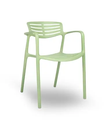 Silla Con Brazos Toledo Aire Eco Verde Agua 2x