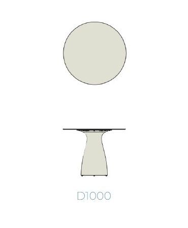 Tablero HPL Mesa Baobab Ø100