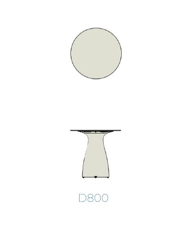 Tablero HPL Mesa Baobab Ø80