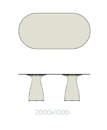 Tablero Mesa Baobab 200x100