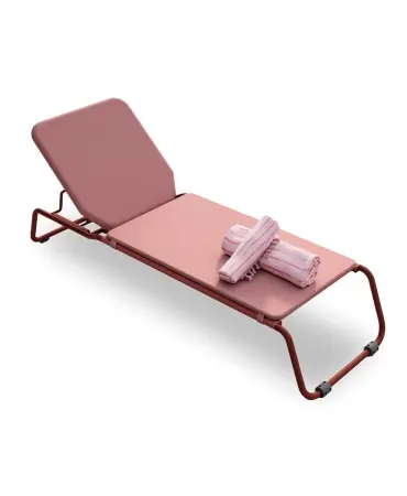 Anthea Poolbed: Estructura Rosa Y Cojín Rosato  1x