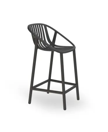 Taburete Bini Medio Gris Oscuro 4x